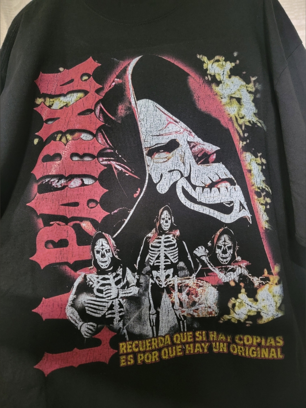 LA parka ON A SHAKA HEAVYWEIGHT GARMET DYED T SHIRT OVERSIZED FIT
